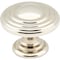Jeffrey Alexander 1-1/4" Diameter Polished Nickel Stacked Bremen 2 Cabinet Knob 137NI - alternate 1